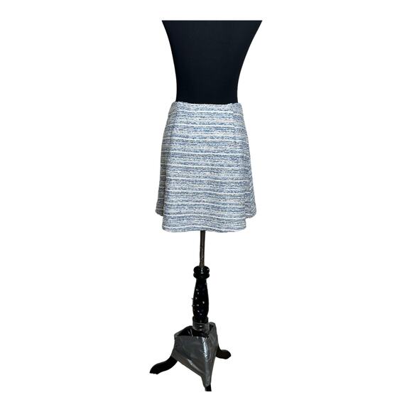 Loft blue tweed lined A line mini pull on skirt size XS - Picture 9 of 10